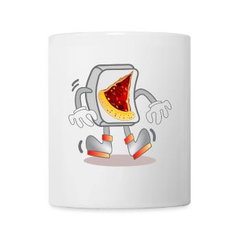 Ordinateur - COMMANDE DE PIZZA - Mug blanc - blanc - Devant