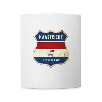 Maastricht Netherlands coat of arms design - Mug - white - Front