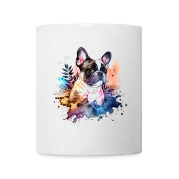 Bouledogue français - Mug blanc - blanc - Devant