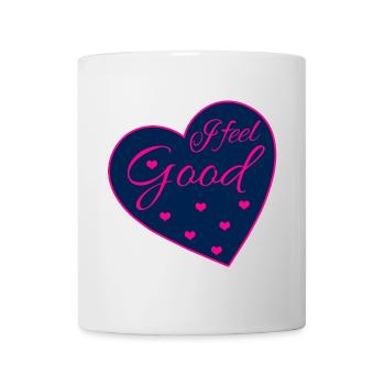Je me sens bien Cœur Design - Mug blanc - blanc - Devant