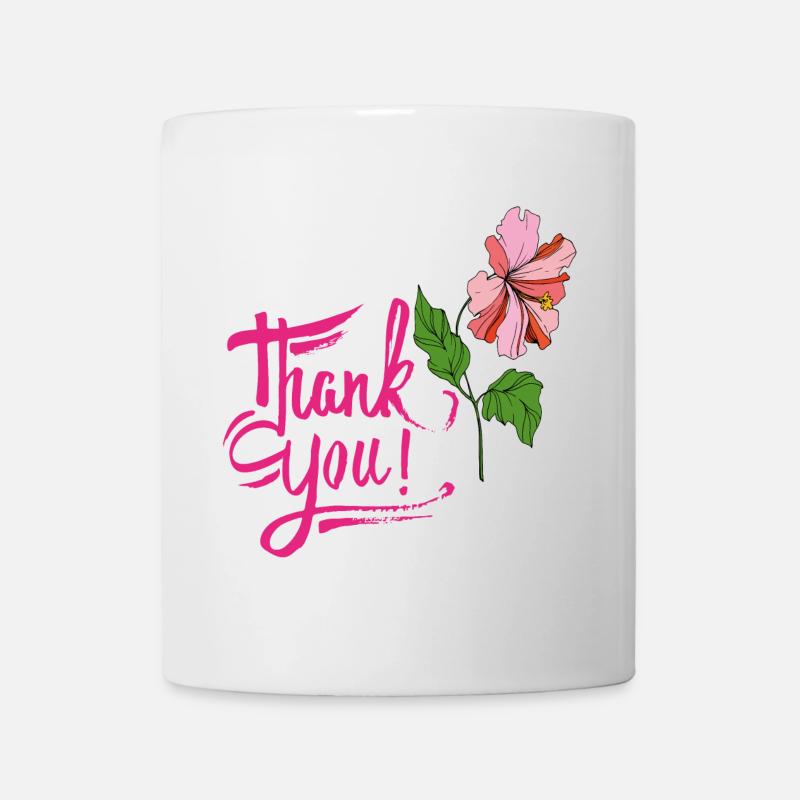 thank you, Danke - Tasse - Weiß