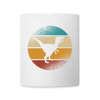 Velociraptor Dino Dinosaures - Mug blanc - blanc - Devant