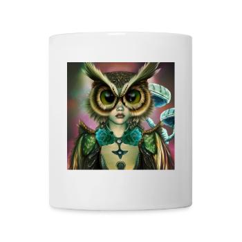 La fille qui peut devenir hibou - Mug blanc - blanc - Devant