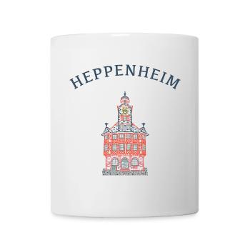 Heppenheim Bergstraße, Historisches Rathaus - Tasse - Weiß - Vorne