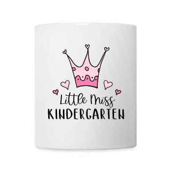 Little Miss Kindergarten 2024 I Krone Kita Mädchen - Tasse - Weiß - Vorne