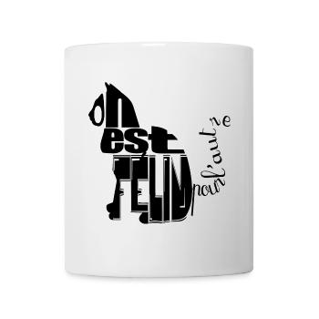 On est félin pour l'autre - Mug blanc - blanc - Devant