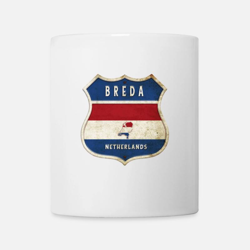 Breda Niederlande Wappen Design - Tasse - Weiß