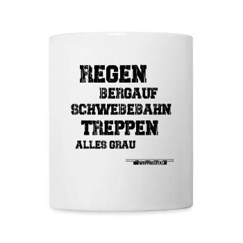Regen Treppen Wuppertal - Tasse - Weiß - Vorne