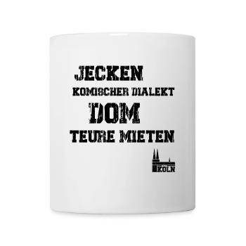 Jecken Dom Köln - Tasse - Weiß - Vorne