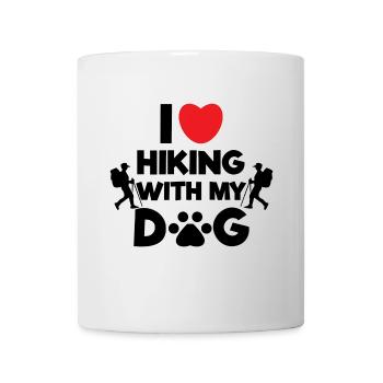 Wanderer Statement Herz Ich Liebe Wandern Berge - Tasse - Weiß - Vorne