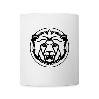Lion, Lion's Head - Mug - white - Front