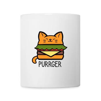 Purrger - Mug blanc - blanc - Devant