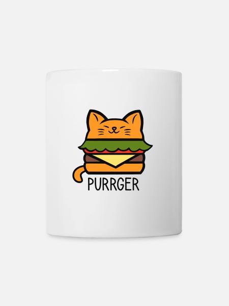 Purrger - Mug blanc - blanc