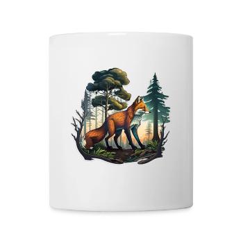 Fuchs im Wald - Tasse - Weiß - Vorne