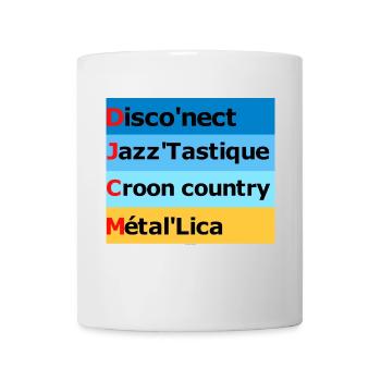 Jeux de mots musicale - Mug blanc - blanc - Devant