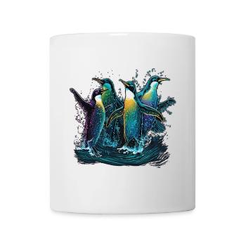 Penguins in the water - Mug - white - Front