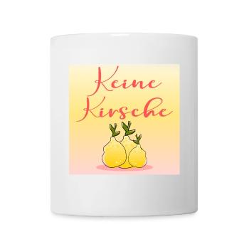 Früchte Zitronen - Kirsche - Tasse - Weiß - Vorne