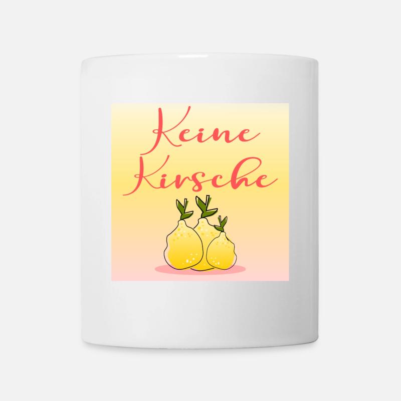 Früchte Zitronen - Kirsche - Tasse - Weiß