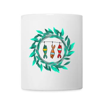 SARDINE. FISCH. APRILSCHERZ. OSTERN. MEER - Tasse - Weiß - Vorne