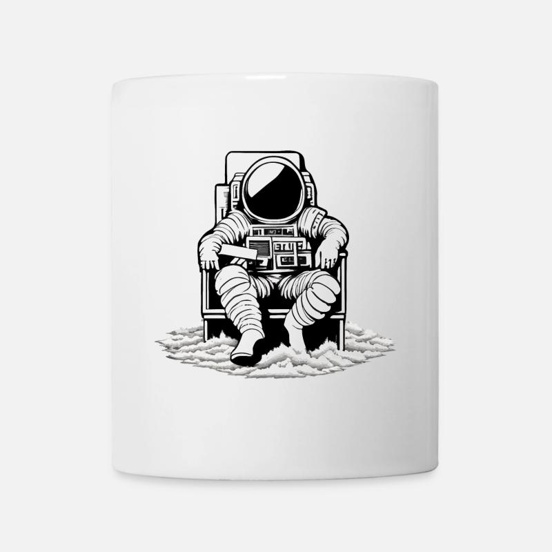 Astronaut chillt - Tasse - Weiß