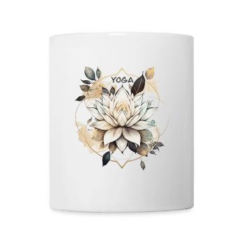 Yoga - Tasse - Weiß - Vorne