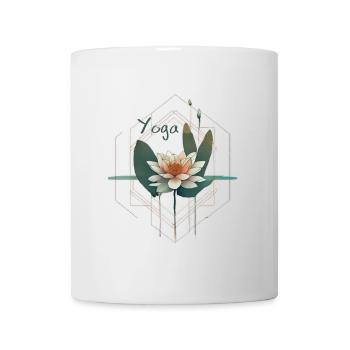 Yoga - Tasse - Weiß - Vorne