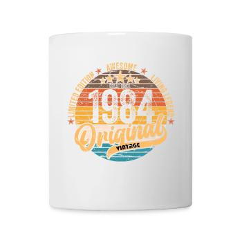 1984 Anniversaire né en 1984 Retro Vintage - Mug blanc - blanc - Devant