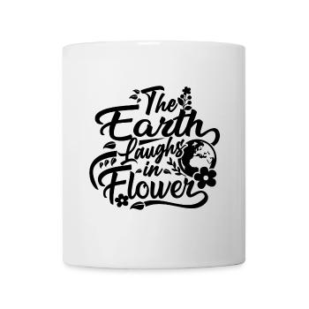 the earth laughs in flower - Mug - white - Front