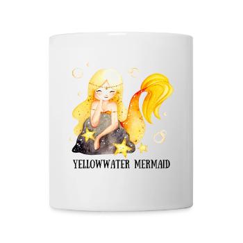 Yellow-Water Mermaid - Mug - white - Front