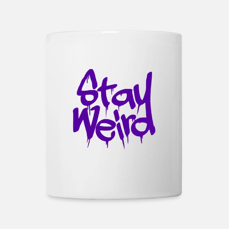 RESTEZ BIZARRE VIOLET - Mug blanc - blanc