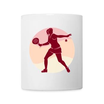 Padel Spieler Schläger Trainer Ball Sportart - Tasse - Weiß - Vorne