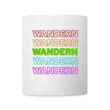 Wandern Natur Spruch Naturliebhaber Bergwanderung - Tasse - Weiß - Vorne