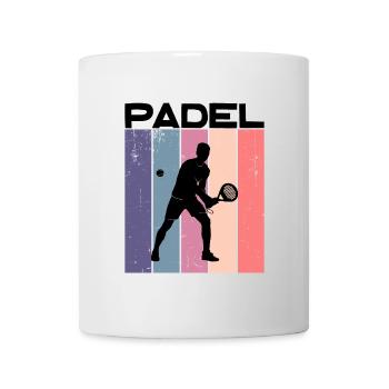 Padel Spieler Spruch Training Trainer Ball Racket - Tasse - Weiß - Vorne