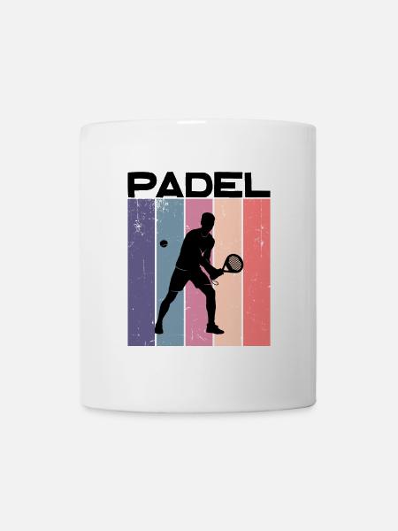 Citation de joueur de padel Entraîneur d’entraînement Raquette de balle - Mug blanc - blanc