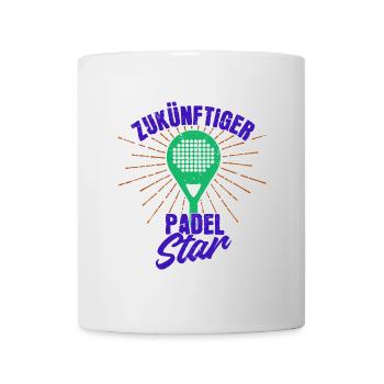 Spieler Trainer Padel Cooler Spruch Padelspiel - Tasse - Weiß - Vorne