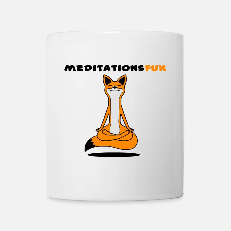 Meditationsfux - Meditationsfuchs, Dialekt - Tasse - Weiß