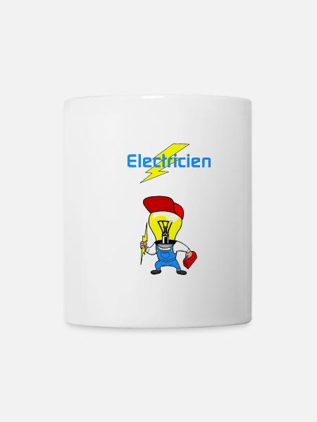 Electricien - Mug blanc - blanc