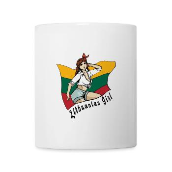 Lithuania girl flag design - Mug - white - Front