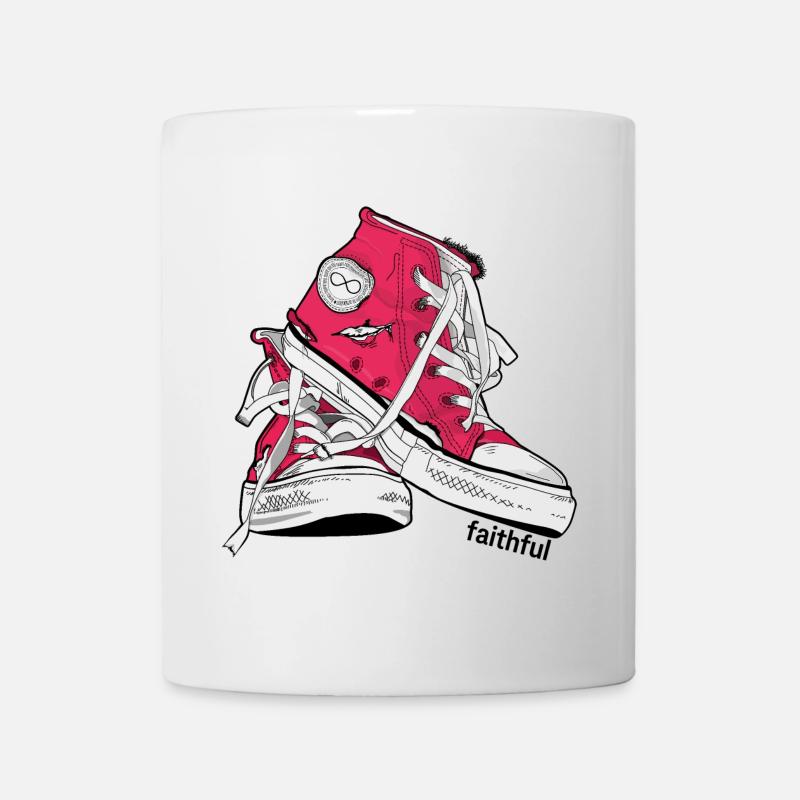 Faithful-Pink - Tasse - Weiß