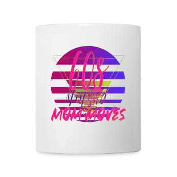 60s Mom Moves Retro Neon Design - Tasse - Weiß - Vorne
