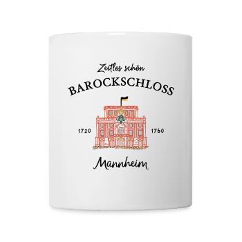 Mannheim, palais baroque emblématique, période de construction - Mug blanc - blanc - Devant