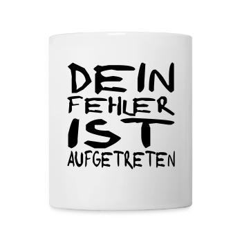 fehler aufgetreten - Tasse - Weiß - Vorne