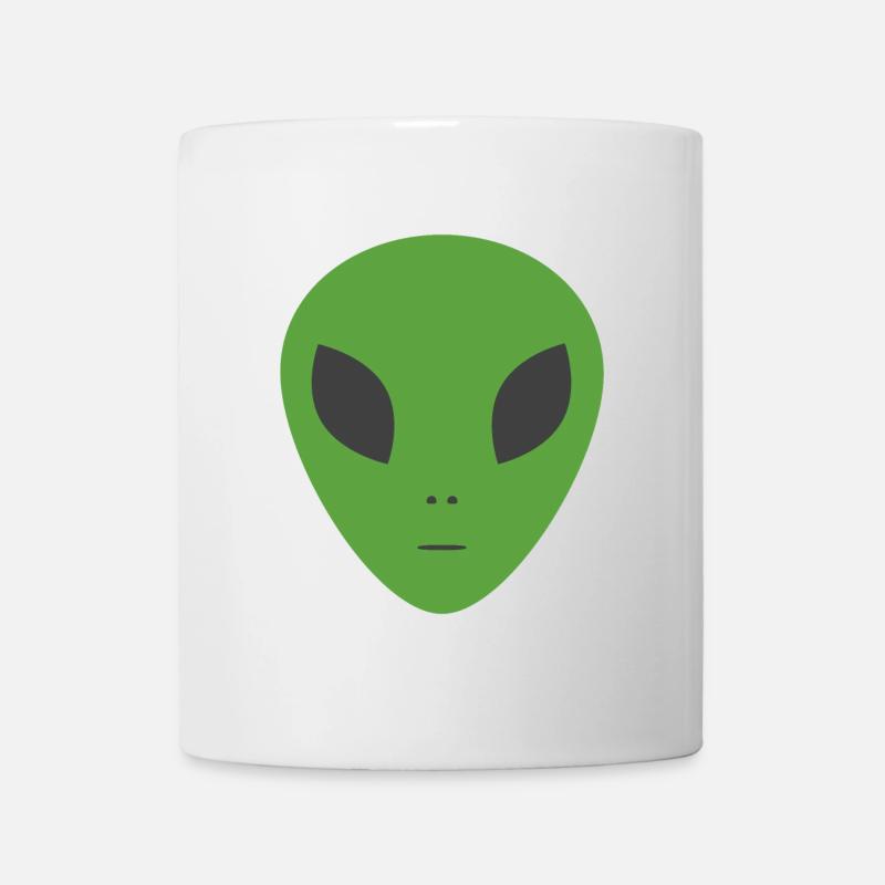 Alien vert - Mug blanc - blanc
