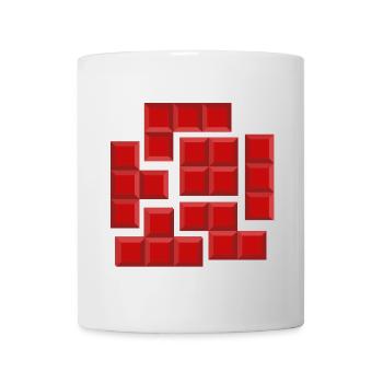 chocolat, I love chocolate, accro au chocolat - Mug blanc - blanc - Devant