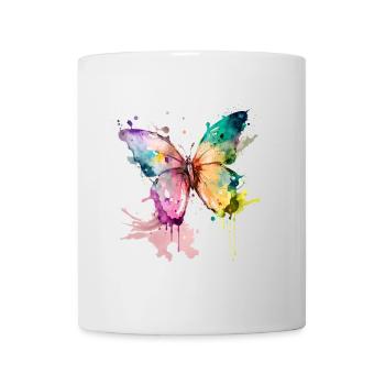 flatterne Träume - Tasse - Weiß - Vorne