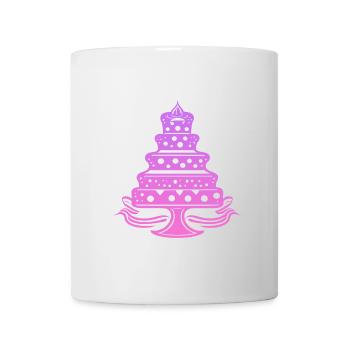 Torte, Kuchen, Backen - Tasse - Weiß - Vorne