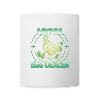 Local egg dealer - Tasse - Weiß - Vorne