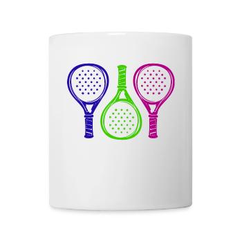 Padel Sport Raquette Padel Jeu Servir Loisirs - Mug blanc - blanc - Devant