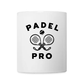 Sportart Spieler Padel Padelspiel Ball Racket - Tasse - Weiß - Vorne