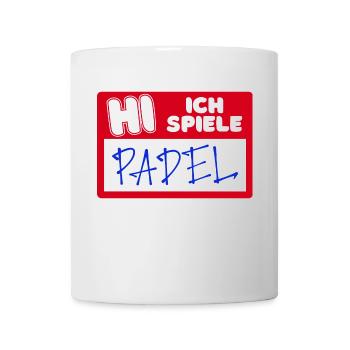 Rückschlag Statement Spieler Padel Padelspiel - Tasse - Weiß - Vorne